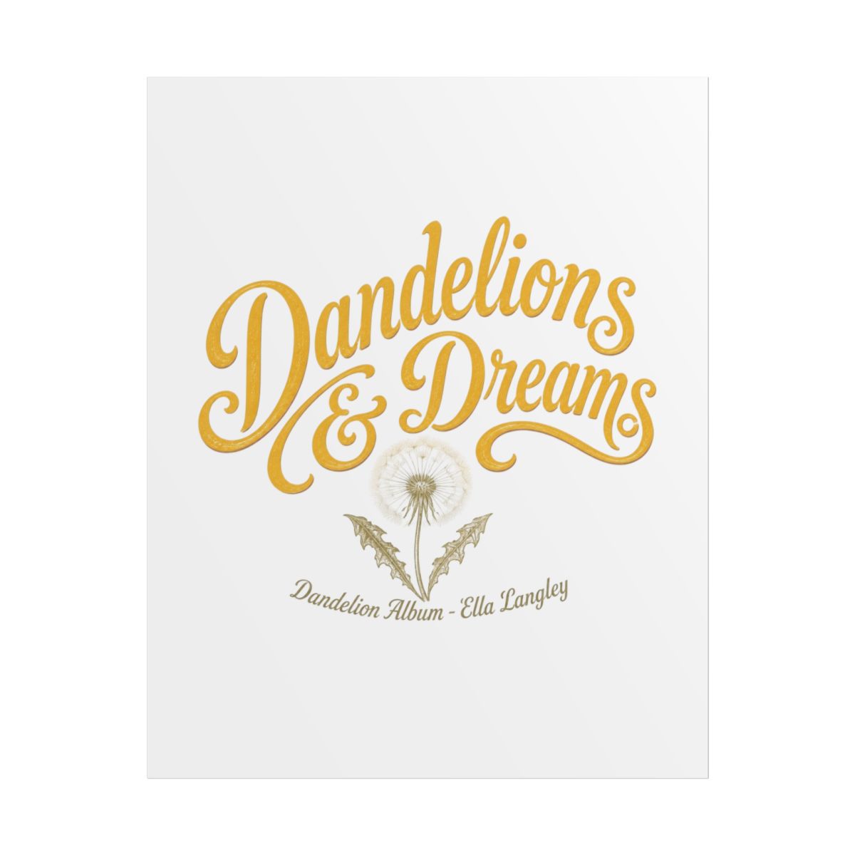 Ella Langley "Dandelions & Dreams" Poster - Official Posters & Wall Art merchandise