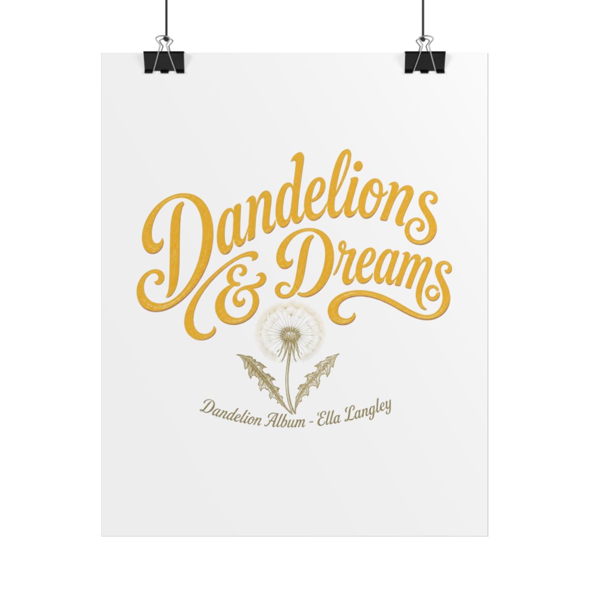 Ella Langley "Dandelions & Dreams" Poster