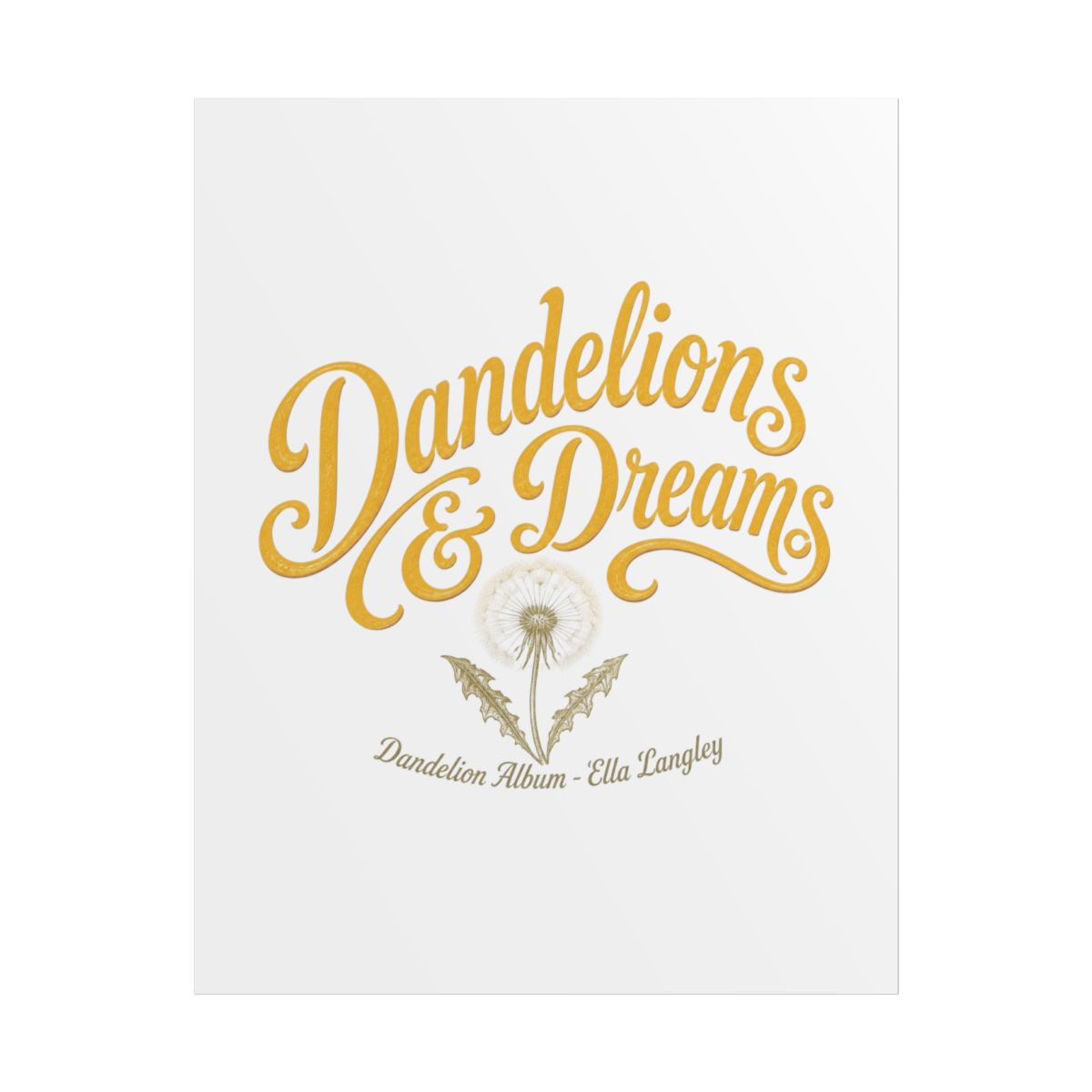 Ella Langley "Dandelions & Dreams" Poster - alternate angle 1, merchandise