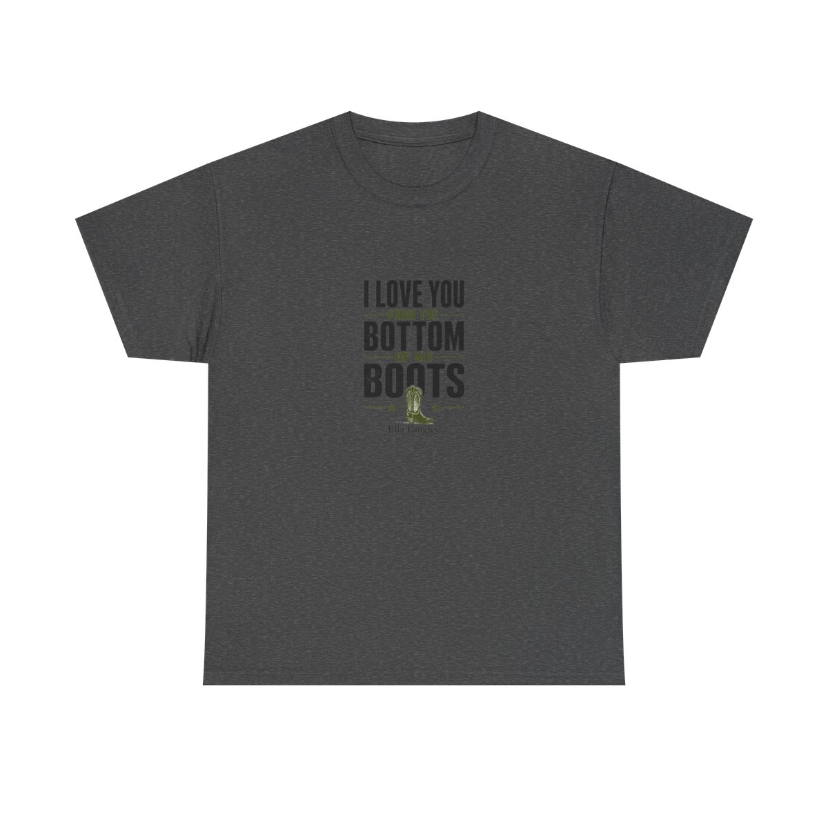 Ella Langley "I Love You from the Bottom of My Boots" Unisex Tee - alternate angle 4, merchandise
