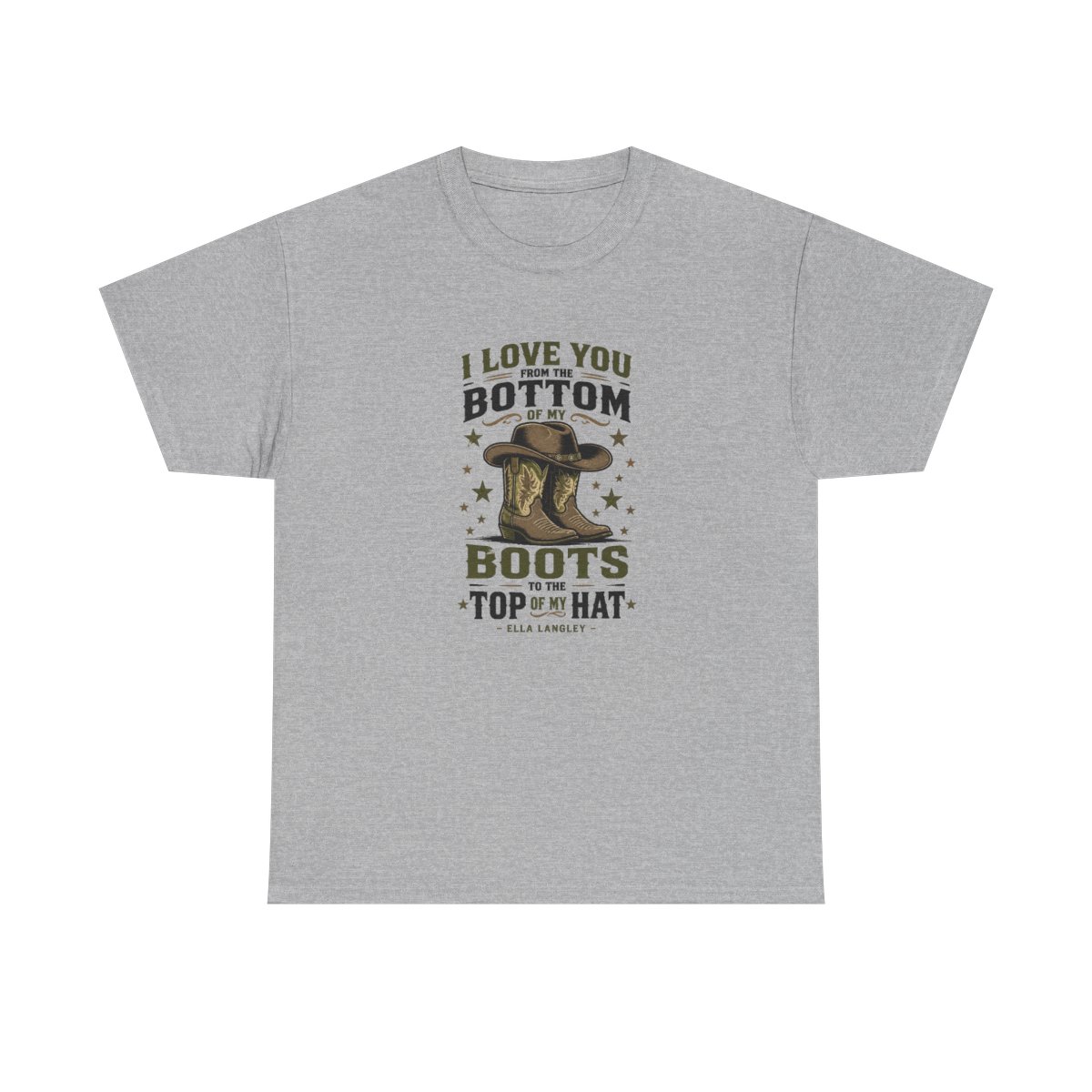 Ella Langley "Bottom of Your Boots" Unisex Tee - alternate angle 2, merchandise