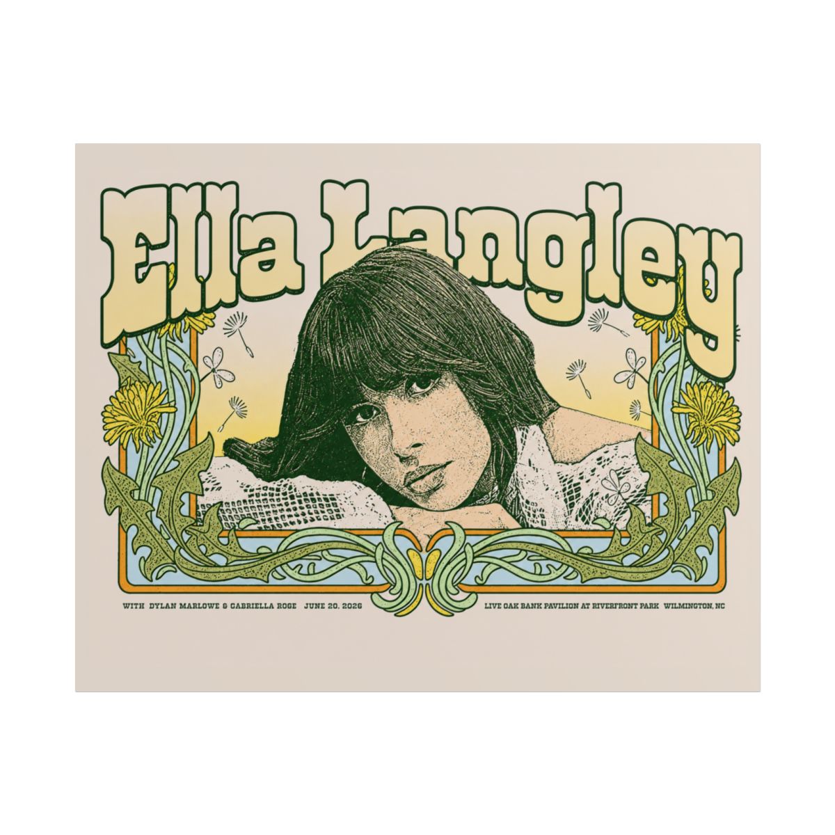 Wilmington, NC Limited Time Show Poster | Ella Langley
