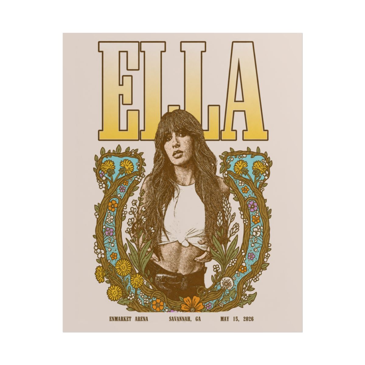 Savannah, GA Limited Time Show Poster | Ella Langley