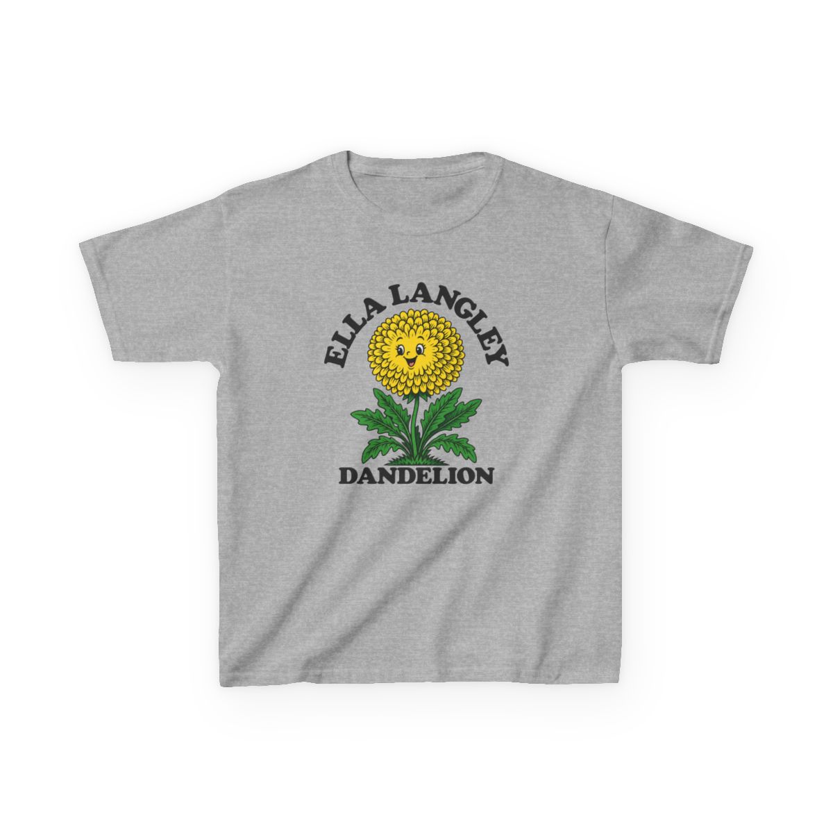 Kids Groovy Dandelion T Shirt | Ella Langley - alternate angle 2, merchandise