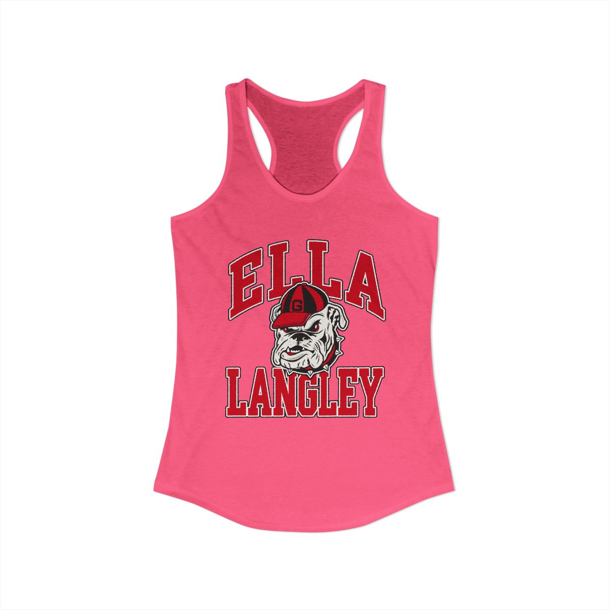 Georgia Bulldogs Racerback Tank | Ella Langley - alternate angle 2, merchandise
